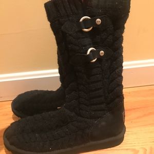 Black Quilted Uggs
